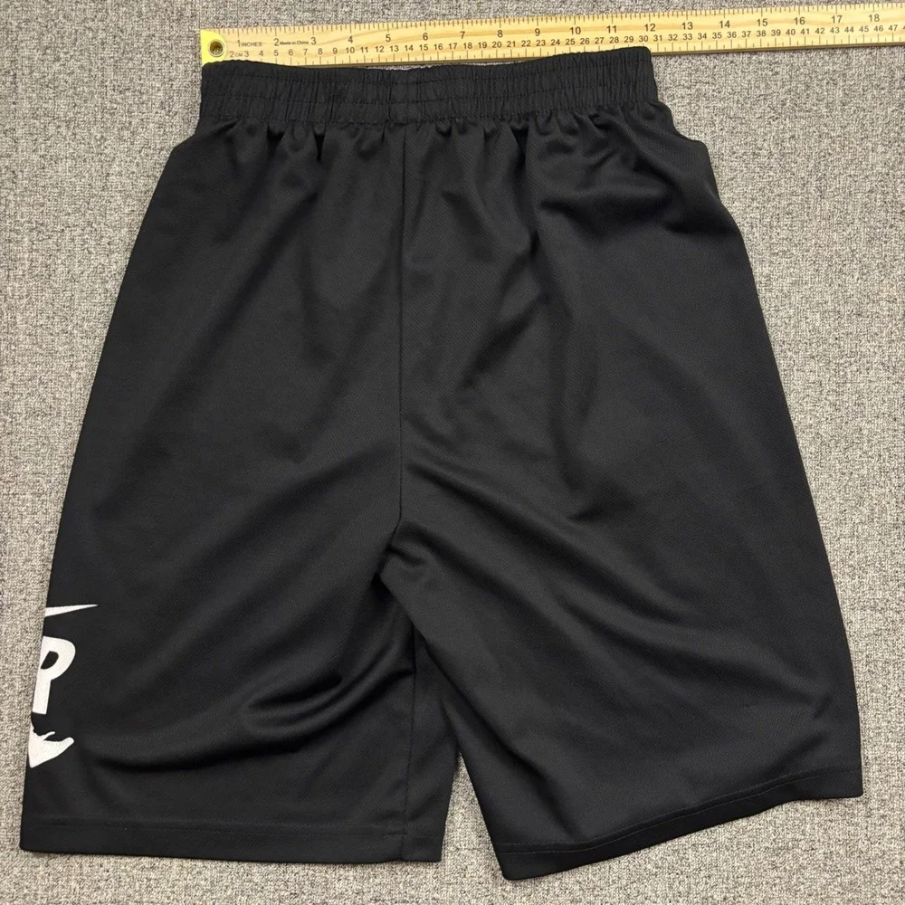 Jordan Shorts Kids XL Black Nike Air Jumpman Mesh Athletic Basketball 10 Inseam